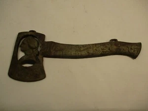 Antique 1889 Cast Iron Metal Axe Sign Plaque George Washington Inauguration - Picture 1 of 6