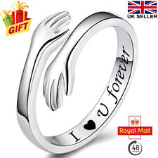 Love Hug Ring Band Open Finger Fashionable Adjustable Womens Jewelry Xmas Gift