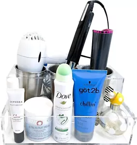 FAVSTOCK Haar Werkzeug Organizer, Klar Acryl Haartrockner und Haarstyling Werkzeuge - Bild 1 von 6