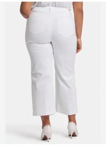 NYDJ Plus Size 28W TOptic White eresa Wide-Leg Contour Ankle Jean NWT See Desc - Picture 1 of 16