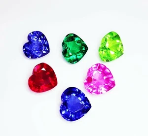 Loose Gemstone 8-10 Ct Mixed Lot Heart Shape Natural Ring Size Gems A0L3 - Picture 1 of 7