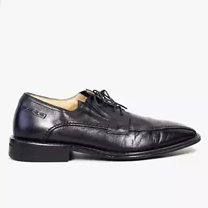 Brass Boot Walking Gloves Mens Black Leather Oxford Shoes Size 8M - Picture 1 of 10