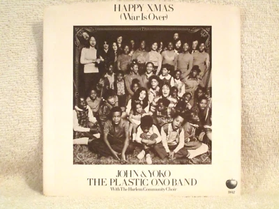PLASTIC ONO BAND HAPPY CHRISTMAS/WAR IS OVER ORG '71 GREEN VINYL  NM DISC W/SLV! - Image 1 of 4