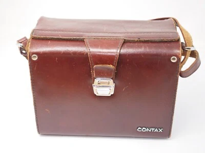 Genuine Contax Leather Camera Holdall - Image 1 of 4