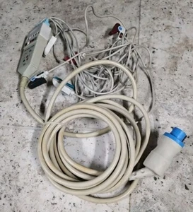 ECG de 5 cables 545303 GE Datex-Ohmeda con cables DX5-90P - ¡Limpio y probado! - Imagen 1 de 1