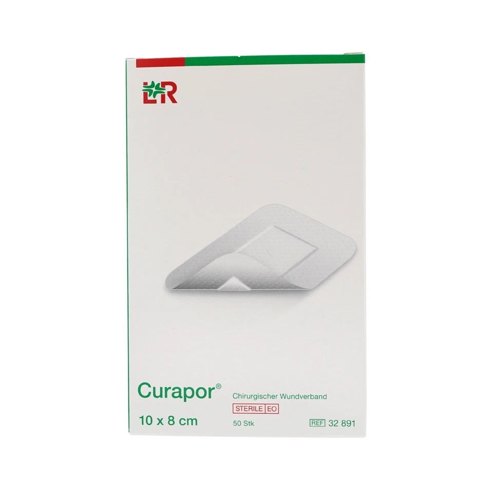 Curapor Wundverband 10 x 8 cm Steril (50 Stk.) - Bild 1 von 1