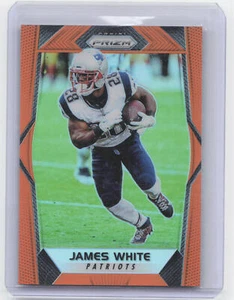 2017 Panini Prizm #185 James White Prizm Orange #/275 - Picture 1 of 2