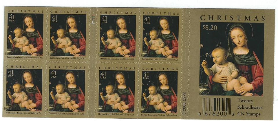 Scott# 4206...41 Cent...Christmas...2 Sided Booklet of 20 - Image 1 of 1
