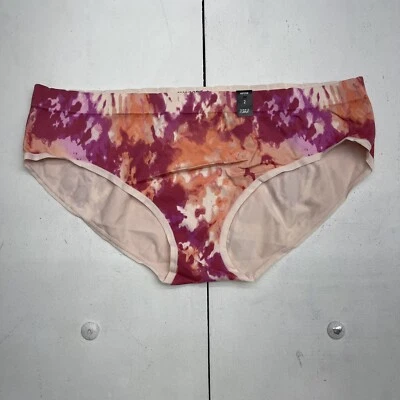 Torrid Curve Hipster Pink Orange Tie Dye Underwear Women’s Size 2 New - Image 1 of 4