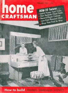 Home Craftsman Magazine February 1956 Vol.25 No.1 Vintage DIY's & Advertising - Picture 1 of 4