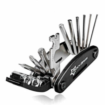 ROCKBROS Bicycle Repair Tool 16 in 1 Bike Pocket Multi Function Folding Tool New - Image 1 of 4