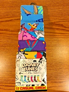LOONEY TUNES Bugs Bunny MARVIN der Marsianer 6 Paar CREW-SOCKEN FÜR HERREN GRÖSSE 8-12 NEU - Bild 1 von 8