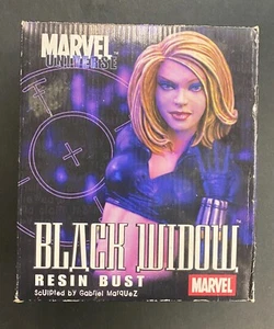 Busto de resina Viuda Negra Gabriel Márquez Universo Marvel con caja - Imagen 1 de 9