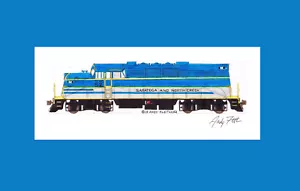 Saratoga & North Creek BL2 #52 11"x17" Matted Print Andy Fletcher signed - Picture 1 of 1