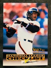 1995 Select Certified Edition Barry Bonds Checklists Insert Card 
