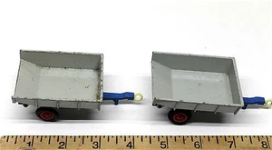 2 Vintage Lesney Matchbox King Size No.11 Whitlock Trailers Hydraulic Die Cast - Picture 1 of 4