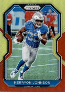 2020 Panini Prizm Prizms Red and Yellow #200 Kerryon Johnson /49