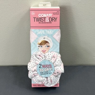 Conair Twist & Dry Ultra-Absorbent Microfiber Towel + Scrunchie - Image 1 of 4
