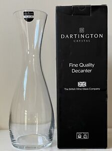 NEUF décanteur à vin en cristal Dartington/carafe 12 1/4 pouces FAIT MAIN décanteur à vin rouge