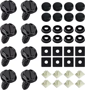 8Sets Screws for License Plates License Plate Screw Kit Stainless Steel License - Picture 1 of 6