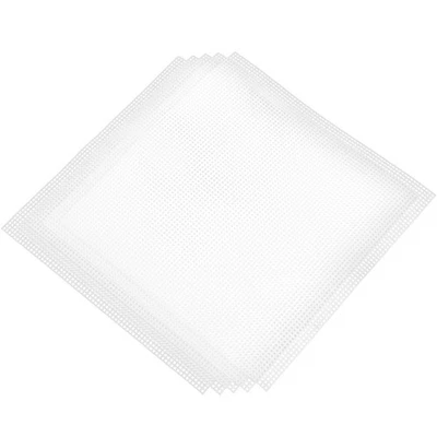 5 Pcs Plastic Canvas Sheets Bag Mesh Sheets for Embroidery and Crochet Projects - Image 1 of 4