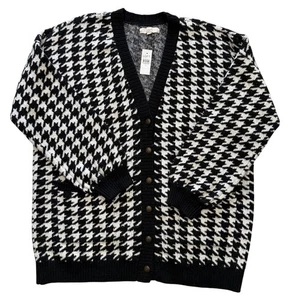 Loft Damen Strickjacke Pullover schwarz weiß Hahnentritt XL Karriere Profi  - Bild 1 von 4