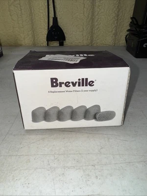Breville Replacement Water Filters BWF100 Sealed Set Of 6 1 Year Supply - Image 1 of 2