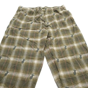 Pigiama uomo Woolrich in flanella taglia XL stampa all over alce tasca coulisse  - Foto 1 di 9