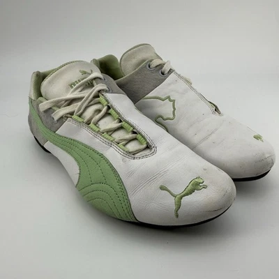 Zapatillas bajas de carreras PUMA Future Cat blancas verdes para mujer talla US 7 zapatos para conducir Foto 1 de 4