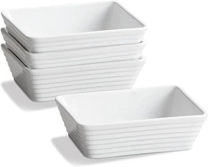 ONEMORE kleine Backform, rechteckige Keramikform für 5 x 7, weiß  - Bild 1 von 8