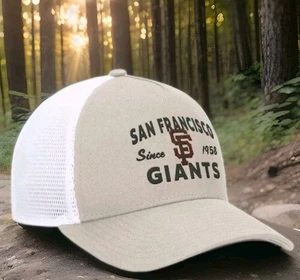 San Francisco Giants Fanatics Baseball Cap MLB Adjustable Mens Trucker Headwear - Picture 1 of 13
