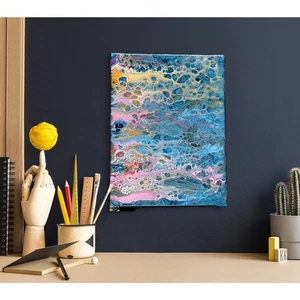 Titled "The Reef" 16 x 20 Acrylic Abstract Art Painting on Canvas - Picture 1 of 1