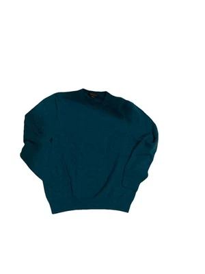 The Men's Store at Bloomingdale's Cashmere Cable Knit Sweater Green Teal Size XL - Image 1 of 4