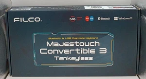 FILCO Majestouch Convertible 3 Bluetooth Mechanical Keyboard Silent Red Switch - Picture 1 of 3