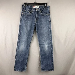 Levis 514 Slim Straight Jeans Boys 16 Regular Blue Medium Wash Red Tab - Picture 1 of 20