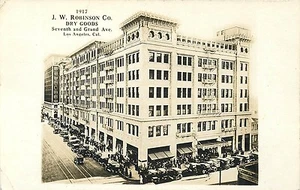 LOS ANGELES CALIFORNIA JW ROBINSON DEPARTMENT STORE 1917 REAL PHOTO POSTCARD  - Picture 1 of 2