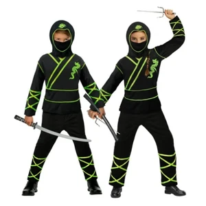 Palamon Child Unisex Ninja In The Dark Costume - Medium (8-10) - Picture 1 of 6
