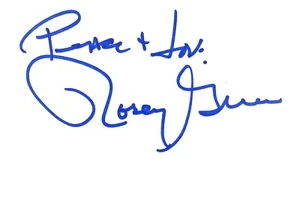 ROSEY GRIER Autograph Signed 4x 6 INDEX CARD The Thing with Two Heads L.A. RAMS - Picture 1 of 4