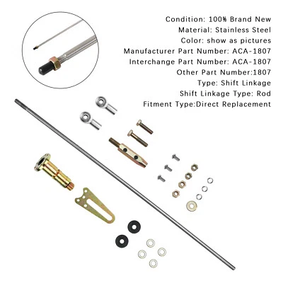 21" Adjustable Column Shift Linkage Kit ACA-1807 for AOD Ford Transmission A.U - Image 1 of 4