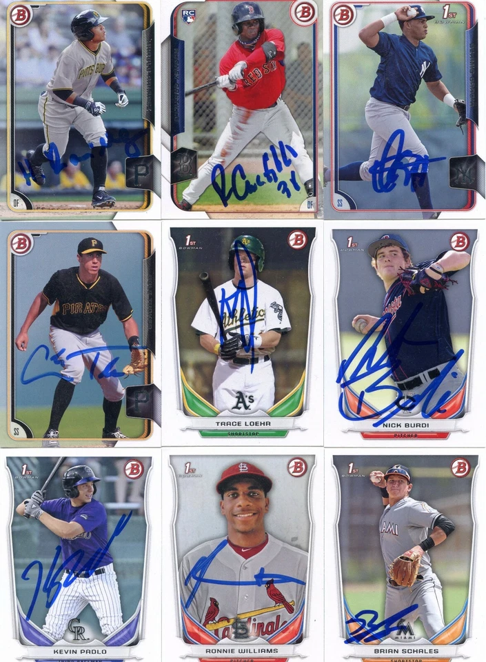 KEVIN PADLO SIGNED 2014 BOWMAN DRAFT PROSPECT ROOKIE CARD AUTO - Image 1 of 1