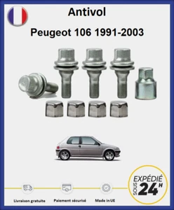Ecrous antivol de roues Peugeot 106 1991-2003 - Picture 1 of 1