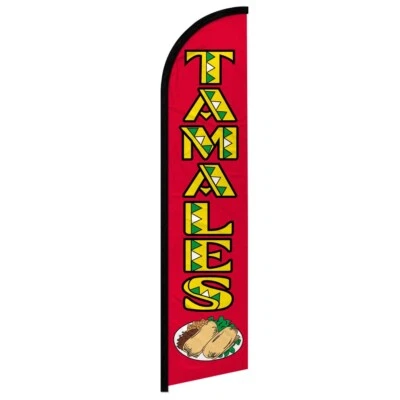 Tamales Windless Advertising Swooper Flag Food Concessions Flag - Image 1 of 2