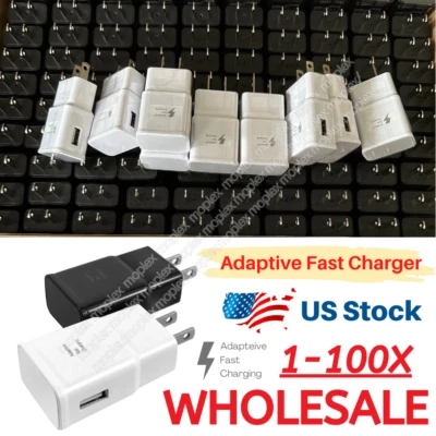 Lote de ladrillos de carga bloque adaptador rápido cargador USB para Samsung S22 S21 A52 A51 S8 Foto 1 de 4