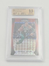 2017-18 Panini Prizm Mosaic Red #20 Jayson Tatum Celtics RC Rookie BGS 9.5