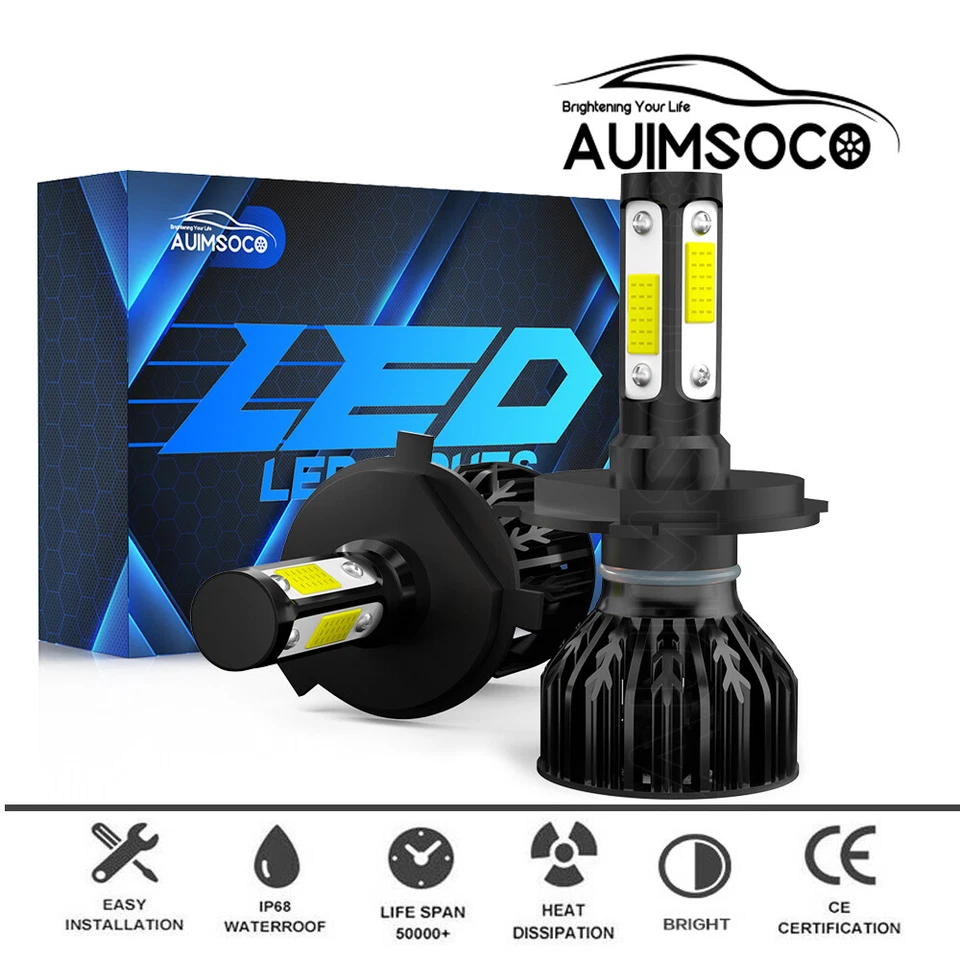 2x 9003 H4 LED Headlight High Low Bulbs Kit For Suzuki Swift Hatchback 2007-2019 - Image 1 of 4