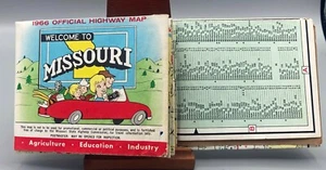 Mapa oficial de carreteras Welcome to Missouri 1966 Comisión de carreteras del estado de Missouri - Imagen 1 de 2