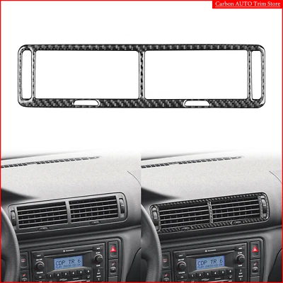 For Volkswagen Passat 1996-06 Real Carbon Fiber Dashboard Center Air Vent Trim - Изображение 1 из 4