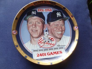 Mickey Mantle “2401 Games. 1951 - 1968” by The Hamilton Collection Autographed. - Picture 1 of 5