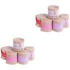  10 Rolls Burlap Ribbon with Lace Jute Table Runner Tablecloth