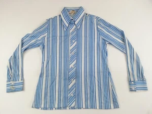 Kokobay By Eccobay De Colección Retro Años 70 Talla 11-12 Juniors Damas Abotonado Azul - Imagen 1 de 12